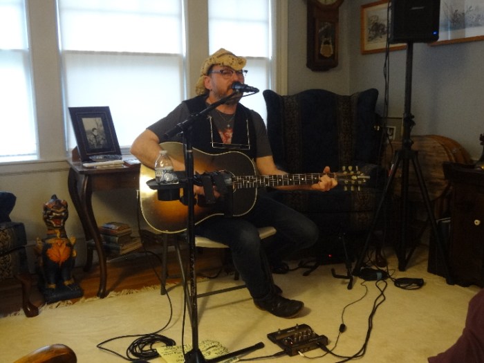 Davey O. house concert in Newton
