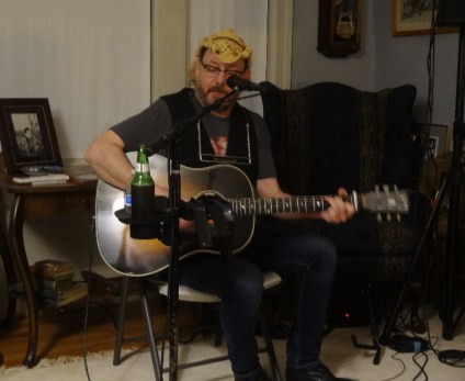 Davey O. house concert in Newton